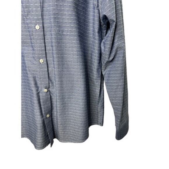 Banana Republic Blue & White Long Sleeve Button Up Shirt Men's XL - Picture 7 of 9